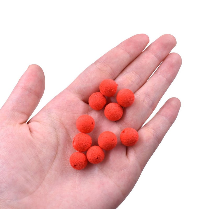 PHECDA PROFLY 30pcs 12mm Smell Carp Fishing Bait Boilies Eggs / 4 Flavors Floating Ball Beads Feeder Artificial Carp Baits Lure (Red-Strawberryï¼ˆ12mmï¼‰) - Image 1